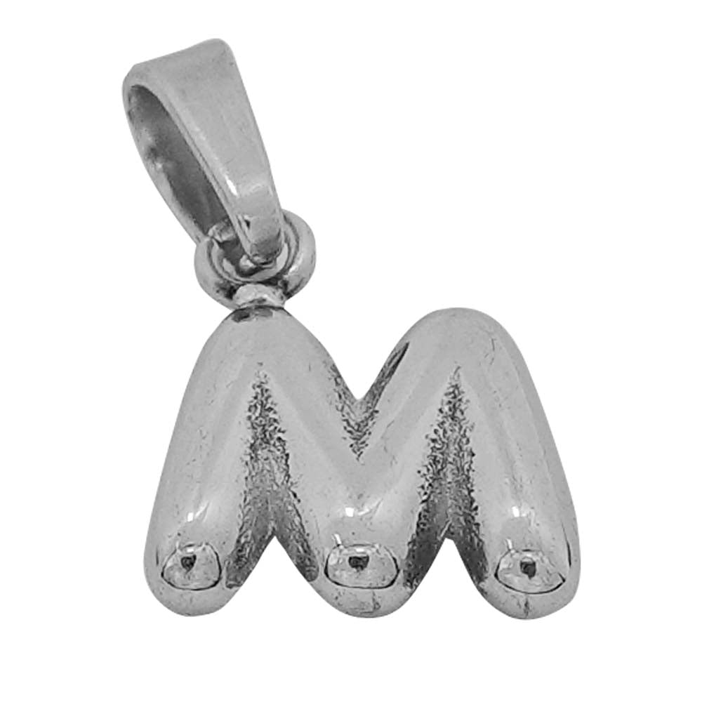 18k platinum alphabets - M image