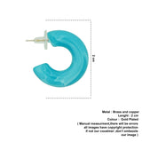 twisted blue candy hoops image 1