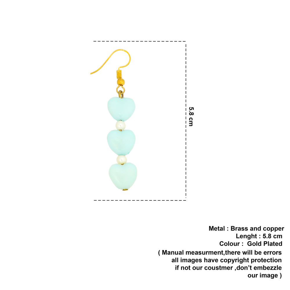 triple skyblue heart drops image 1