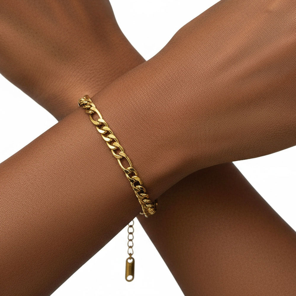 Figaro Chain Bracelet image 2