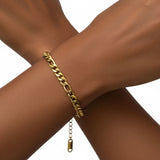 Figaro Chain Bracelet image 2