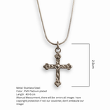 Ornate Cross Silver Pendant