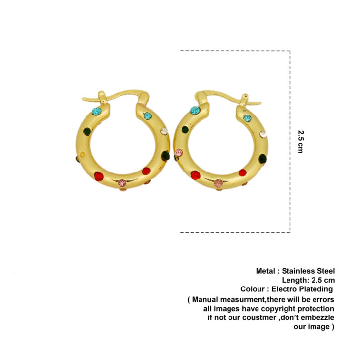 KANYA MULTICOLOURED EARINGS - Image 2